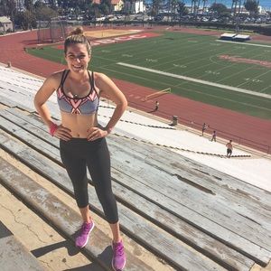 Lorna Jane Striped Sportbra Size Small